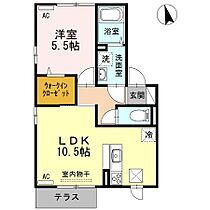 SekutoB棟 102☆ ｜ 福岡県久留米市国分町947-6（賃貸アパート1LDK・1階・40.43㎡） その2