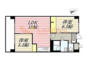 ROSE JAM 301 ｜ 福岡県久留米市津福本町（賃貸マンション2LDK・3階・63.56㎡） その2