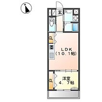 パルティール・フェンテ 205 ｜ 福岡県久留米市東合川町72-1（賃貸アパート1LDK・2階・38.00㎡） その2