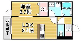 Premiage久留米学園通  ｜ 福岡県久留米市津福今町277-1（賃貸アパート1LDK・2階・33.63㎡） その2