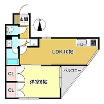 福岡県久留米市日ノ出町80（賃貸マンション1LDK・4階・41.87㎡） その2