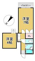 福岡県久留米市野中町644-7（賃貸アパート1K・1階・19.17㎡） その2