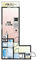 THE NOBLES 諏訪野町II 206 ｜ 福岡県久留米市諏訪野町2249-4（賃貸アパート1R・2階・21.59㎡） その2