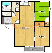 福岡県久留米市南3丁目22-23（賃貸アパート2LDK・1階・56.35㎡） その2