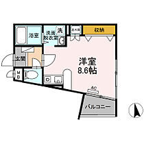 ロッヂングスオーク 403〇 ｜ 福岡県久留米市野中町84-2（賃貸マンション1R・4階・27.30㎡） その2