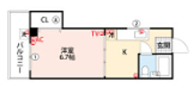 原コーポ  ｜ 福岡県久留米市御井旗崎1丁目2-12（賃貸アパート1K・3階・19.80㎡） その2