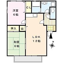 福岡県久留米市上津町2228-1610（賃貸アパート2LDK・2階・55.00㎡） その2