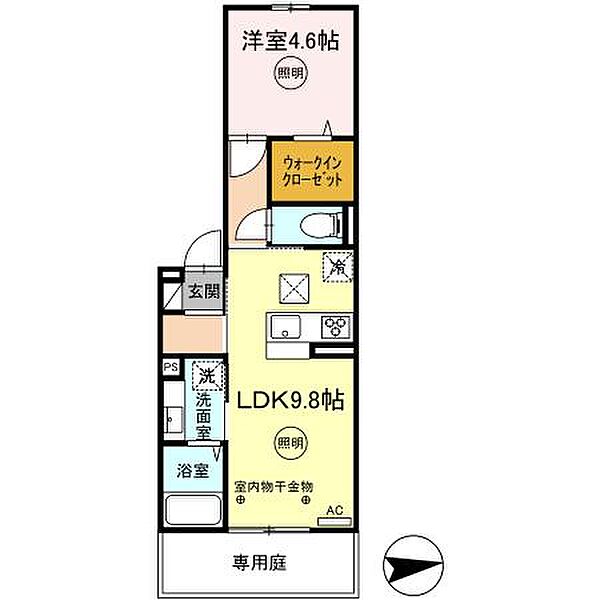 D-ROOM　FIRST　大善寺駅前 ｜福岡県久留米市大善寺大橋1丁目(賃貸アパート1LDK・2階・37.70㎡)の写真 その2