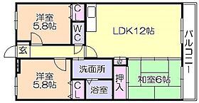 福岡県久留米市大善寺南2丁目18-28（賃貸マンション3LDK・3階・66.52㎡） その2