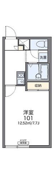 カルモ ｜北海道函館市宇賀浦町(賃貸アパート1K・1階・23.18㎡)の写真 その2