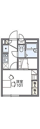 レオパレスリュビ_間取り_0