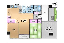 コートヴィレッジ繁多川 2LDKの間取図画像