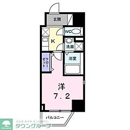 久里浜5丁目マンション 7階1Kの間取り