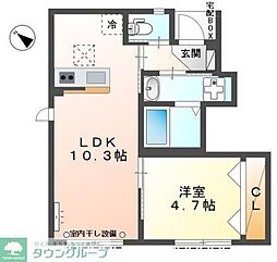 間取図画像 1LDK