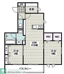 サニーコート瀬戸 2LDKの間取図画像