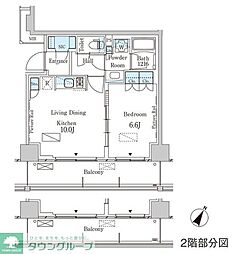 ParkAxis横濱大通り公園 1SLDKの間取図画像