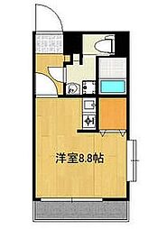 モアナラニ ワンルームの間取図画像