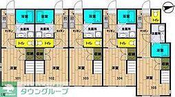 シャンテ六浦 1Kの間取図画像
