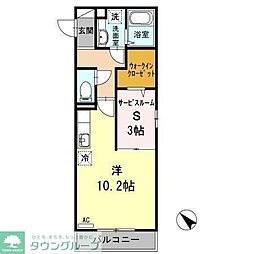 メゾン・エスポワール2 1LDKの間取図画像