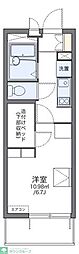 レオパレス前里 1Kの間取図画像
