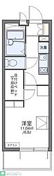 レオパレス前里 1Kの間取図画像
