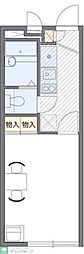 レオパレスムゲン 1Kの間取図画像