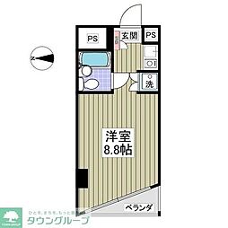 シーサイドコート金沢八景 ワンルームの間取図画像