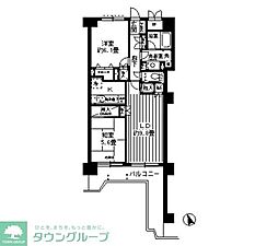 ノーブル横浜岡野公園 2LDKの間取図画像