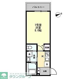 (仮称)六浦5丁目IIアパート 1Kの間取図画像