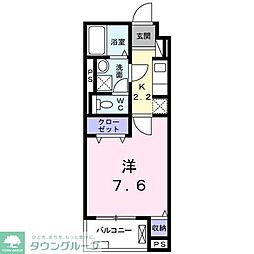 エクセルコート 1Kの間取図画像
