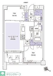 KDXレジデンス横濱紅葉坂 2LDKの間取図画像