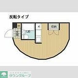 プロバンス ワンルームの間取図画像