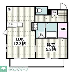 GloirePremier 1LDKの間取図画像