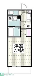 リブアクシス 1Kの間取図画像