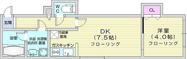 北海道札幌市中央区北六条西25丁目(賃貸マンション1DK・2階・29.79㎡)の写真 その2