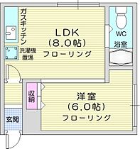 第二辻口荘  ｜ 北海道札幌市中央区北三条西30丁目（賃貸アパート1LDK・2階・29.81㎡） その2