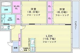 Bambino山の手  ｜ 北海道札幌市西区山の手一条12丁目（賃貸マンション2LDK・3階・72.08㎡） その2