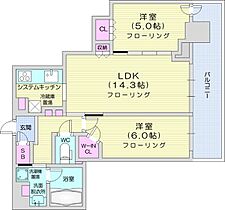 ライオンズタワー札幌  ｜ 北海道札幌市中央区南二条西3丁目（賃貸マンション2LDK・16階・52.30㎡） その2