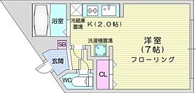 北海道札幌市北区麻生町6丁目（賃貸マンション1K・4階・22.00㎡） その2