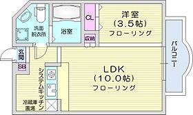 北海道札幌市北区北三十三条西6丁目（賃貸マンション1LDK・1階・27.07㎡） その2