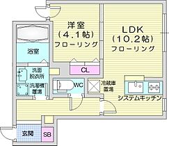 SCHAR大通西  ｜ 北海道札幌市中央区大通西14丁目（賃貸マンション1LDK・1階・38.05㎡） その2