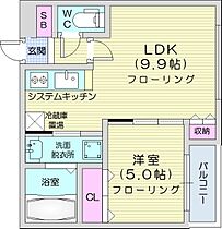 サンセリテ札幌  ｜ 北海道札幌市北区北十三条西1丁目（賃貸マンション1LDK・1階・33.90㎡） その2