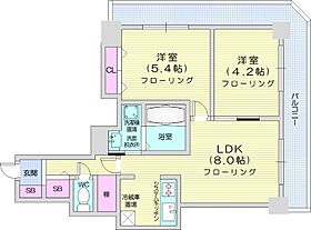 ジュエルタワー  ｜ 北海道札幌市中央区南七条西6丁目（賃貸マンション2LDK・16階・44.38㎡） その2