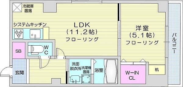 スペチアーレプリーモ ｜北海道札幌市中央区南一条西10丁目(賃貸マンション1LDK・10階・40.48㎡)の写真 その2