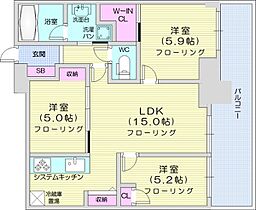 ザ・グランアルト札幌苗穂ステーションタワー  ｜ 北海道札幌市東区北五条東10丁目16-4（賃貸マンション3LDK・2階・67.61㎡） その2