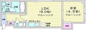 キャビン21  ｜ 北海道札幌市北区北二十一条西6丁目1-17（賃貸マンション1LDK・4階・33.66㎡） その2