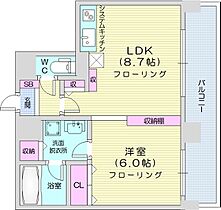 北海道札幌市北区北十一条西4丁目（賃貸マンション1LDK・7階・34.00㎡） その2