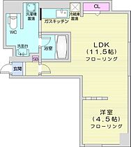 北海道札幌市北区北十一条西4丁目1-13（賃貸マンション1LDK・8階・37.26㎡） その2