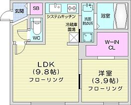 ArrowsVII  ｜ 北海道札幌市豊平区月寒東一条2丁目（賃貸マンション1LDK・4階・34.83㎡） その2