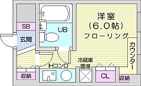 カサフォルテ  ｜ 北海道札幌市中央区大通西17丁目1-46（賃貸マンション1R・6階・16.50㎡） その2